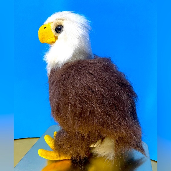 AMERICAN BALD EAGLE HARLEY FLUFFY WILDLIFE SERIES PLUSH VTG 90’s NANCO - Picture 1 of 13